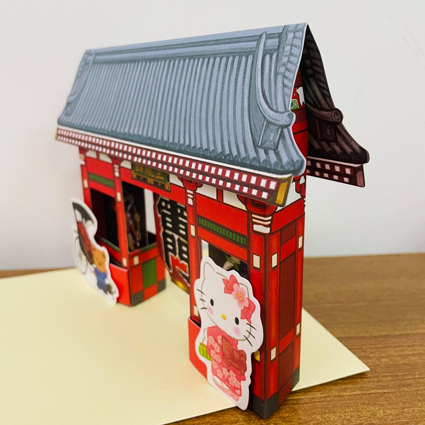 Hello Kitty 3D Kaminarimon Thunder Gate Card