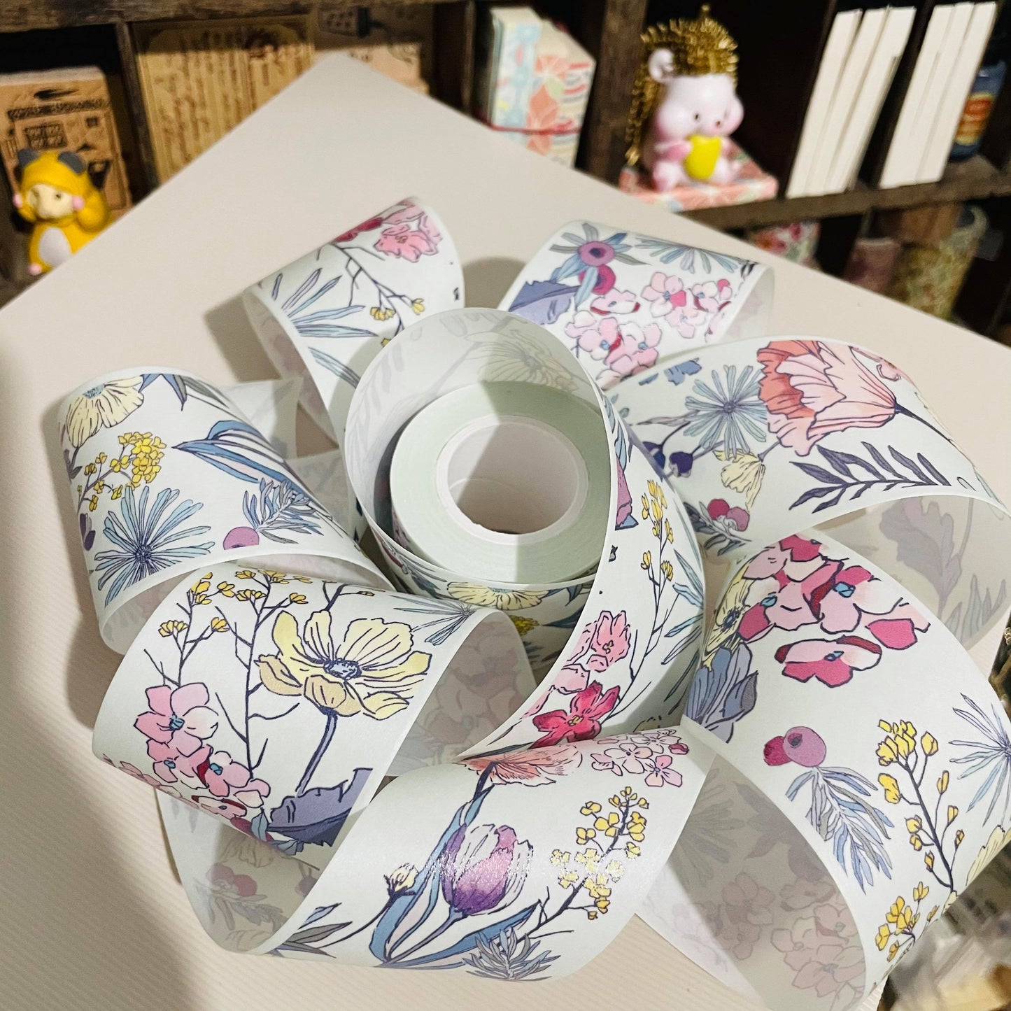 Polly Terrace City Pattern Japan Chiba Light Tape Roll and Samples