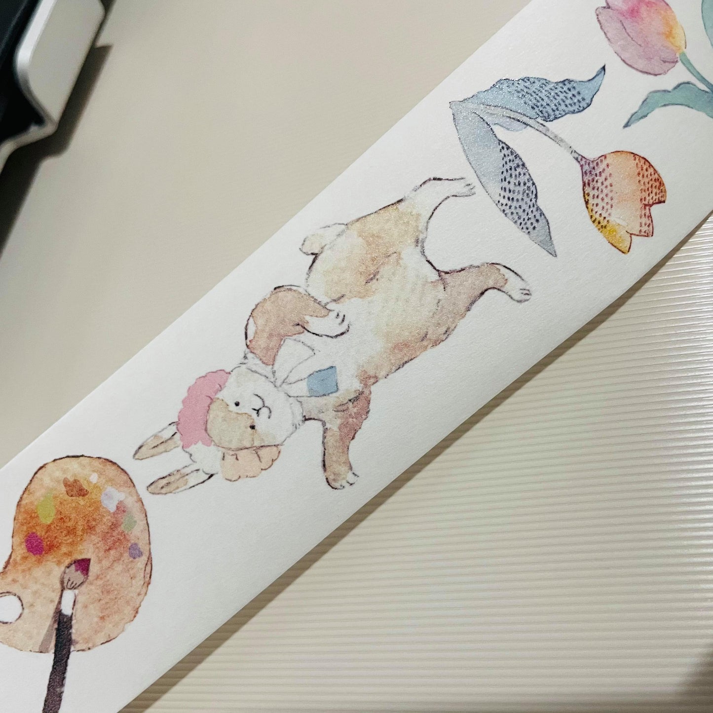 Polly Terrace City Pattern Flower Dance Tape Roll and Samples