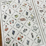 a kind of cafe Tiles Herbal Design Transfer Sticker Sheet