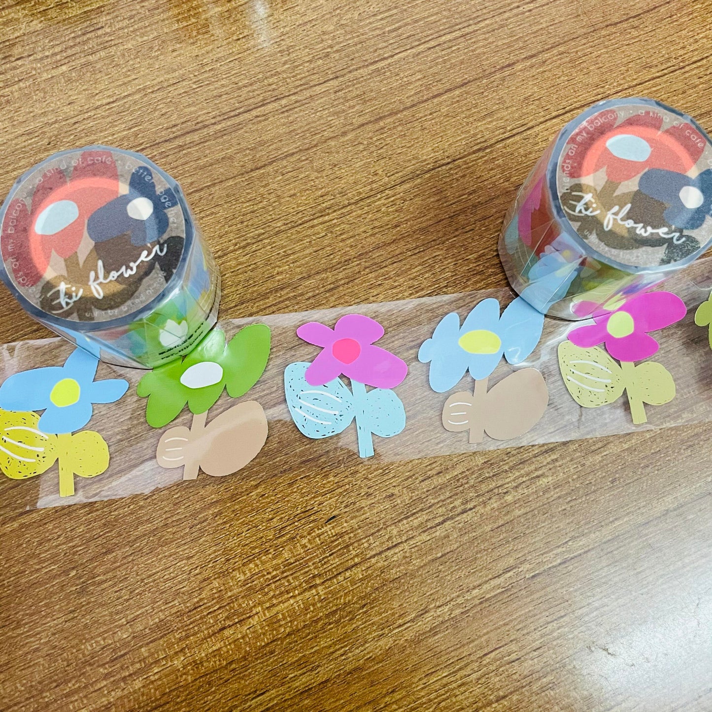a kind of cafe Hi Flower PET Masking Tape Roll and Samples