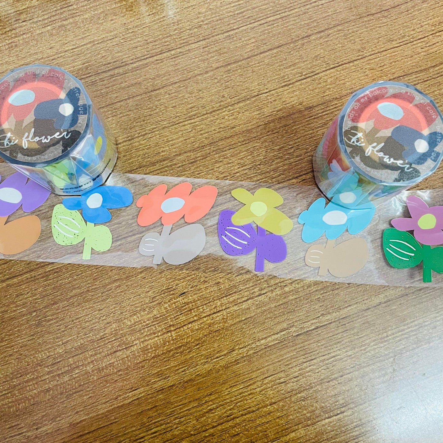 a kind of cafe Hi Flower PET Masking Tape Roll and Samples