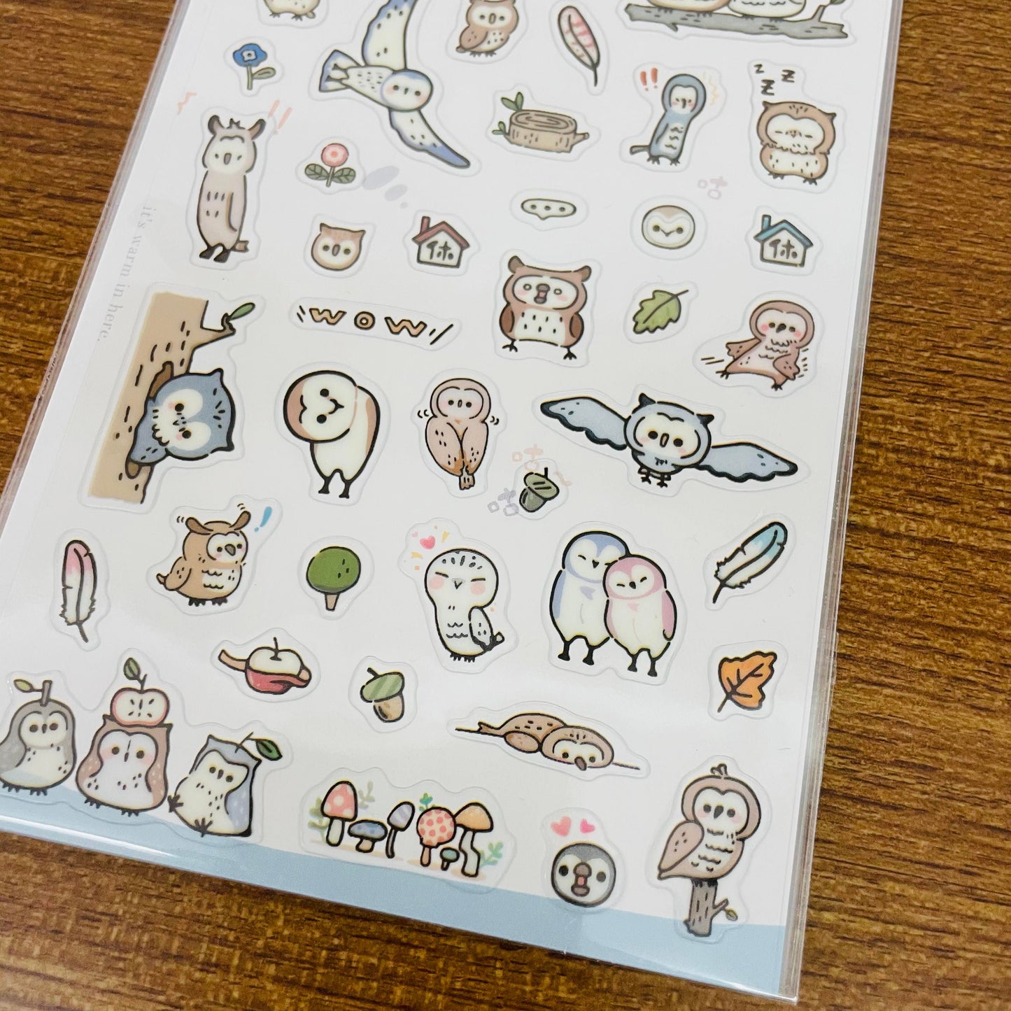BERG Daily Life as an Owl Transparent Sticker Sheet