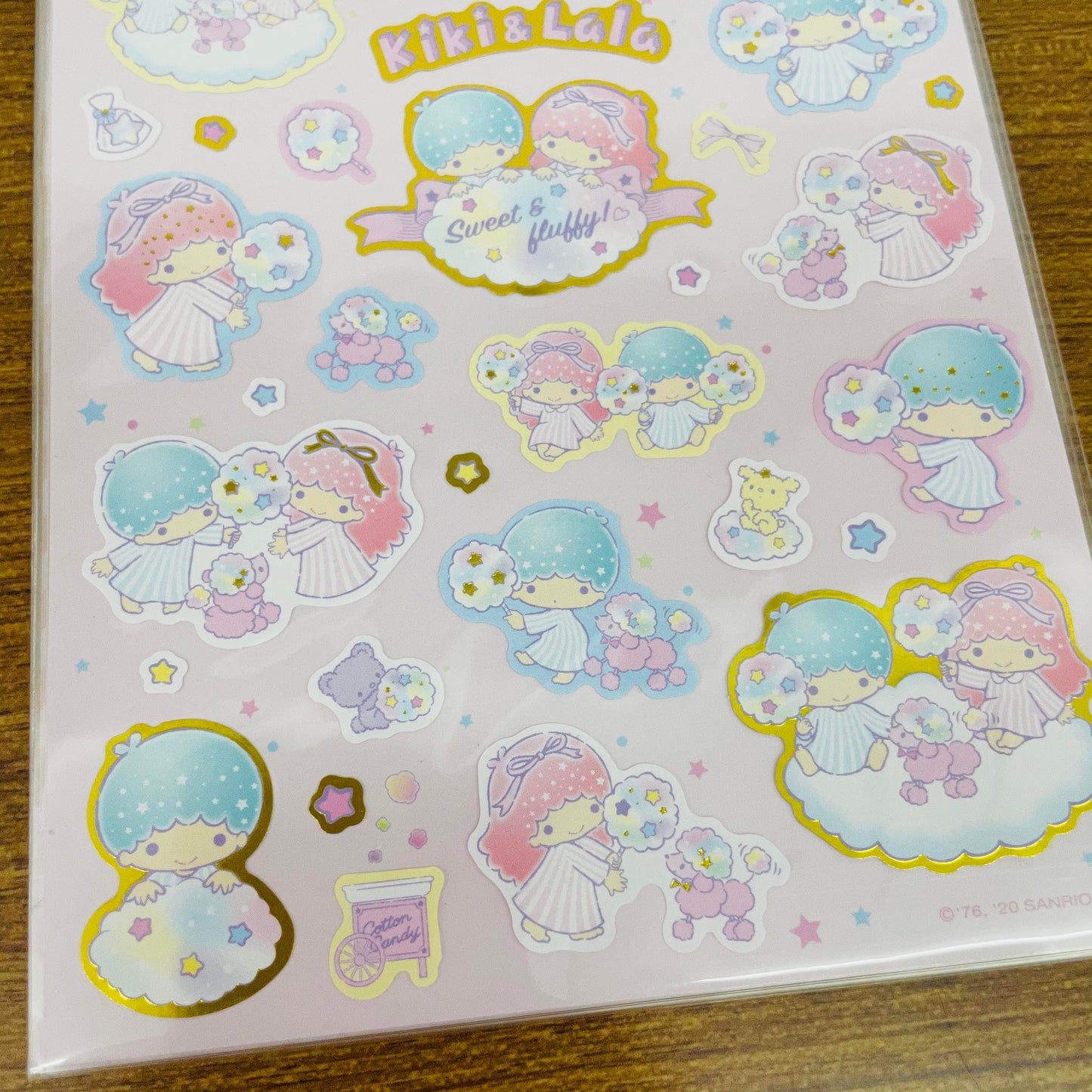 Kiki & Lala Big Dreamy Cotton Gold Foiled Sticker Sheet
