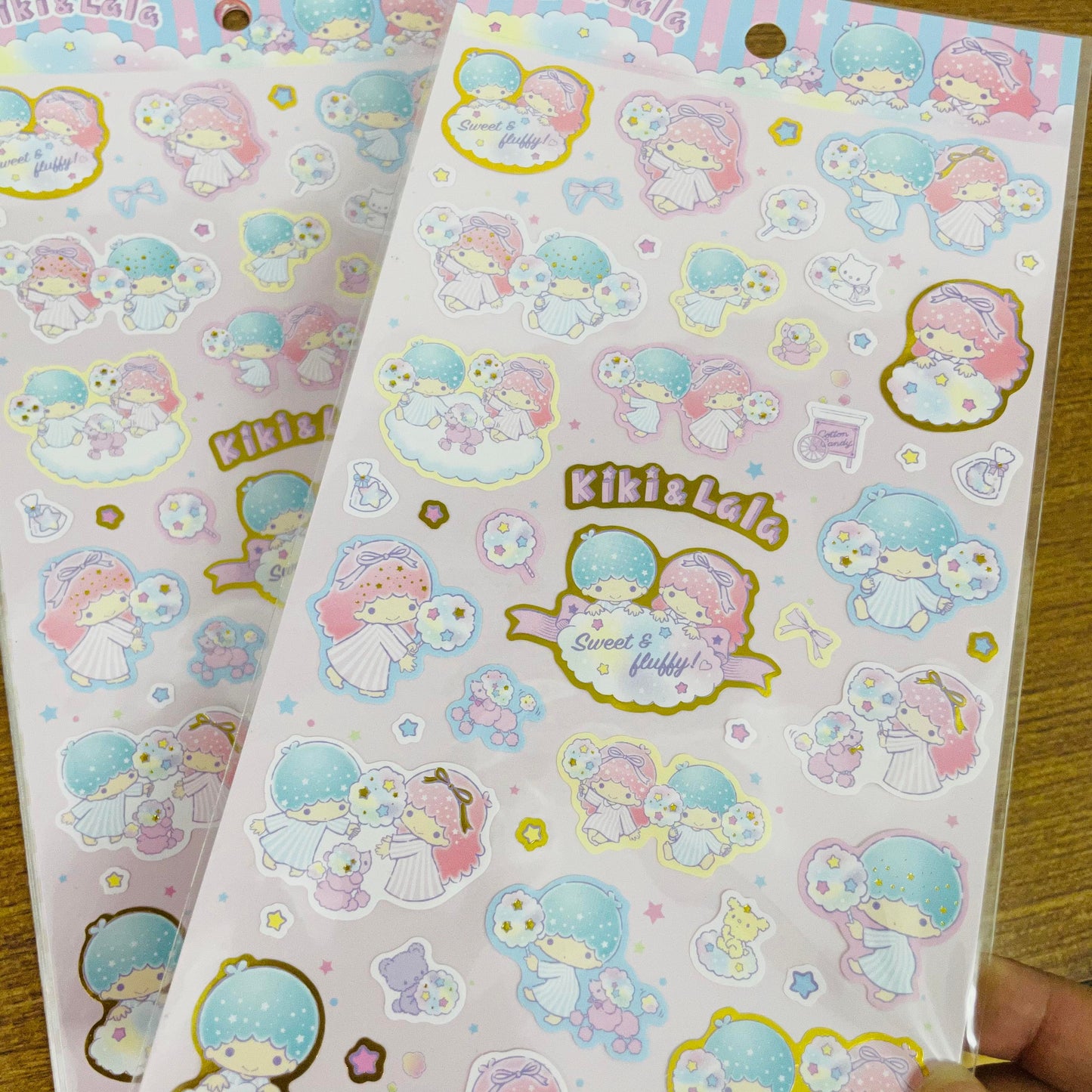 Kiki & Lala Big Dreamy Cotton Gold Foiled Sticker Sheet