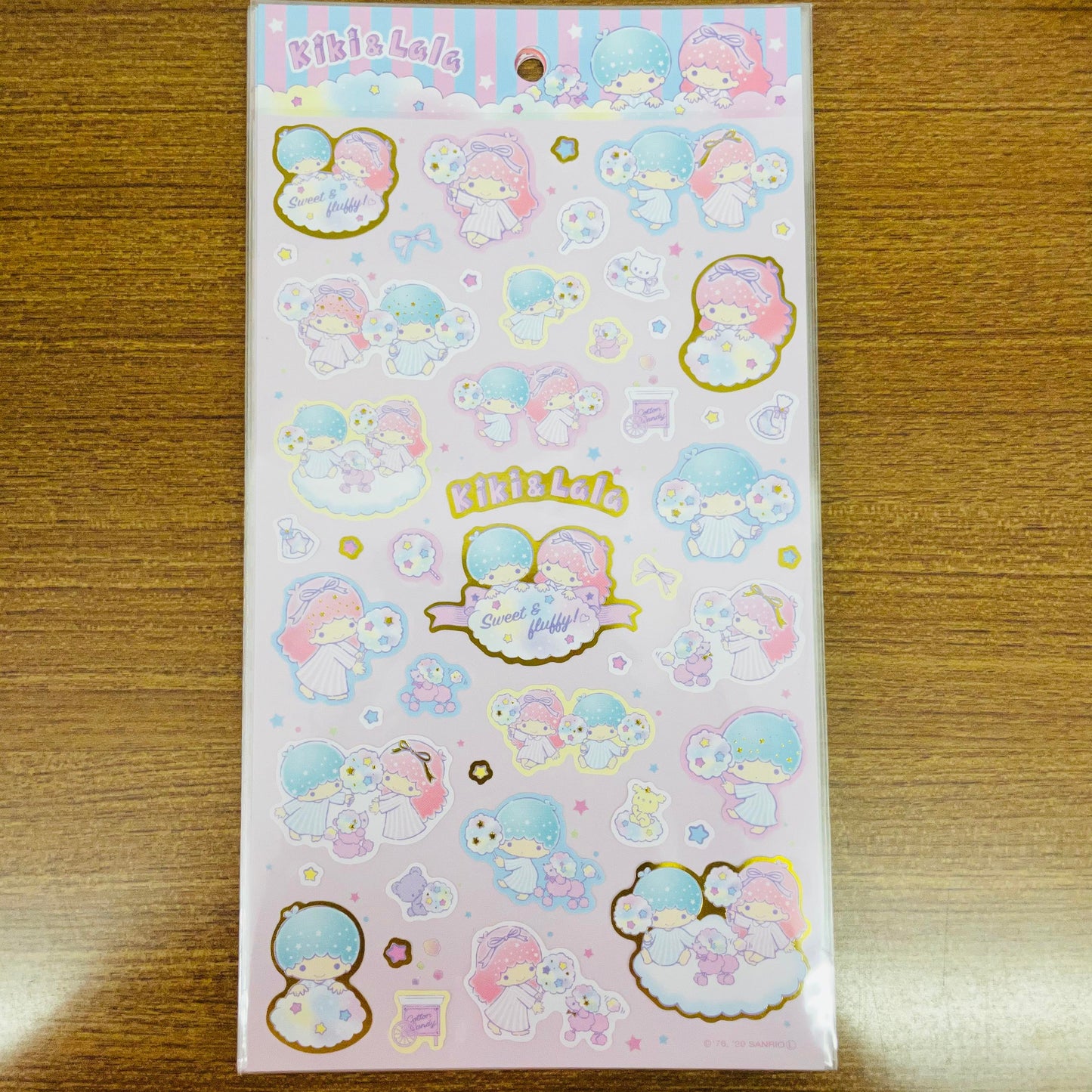 Kiki & Lala Big Dreamy Cotton Gold Foiled Sticker Sheet