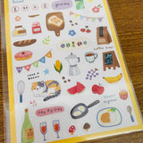 Joy Star Food Items Transparent Sticker Sheet