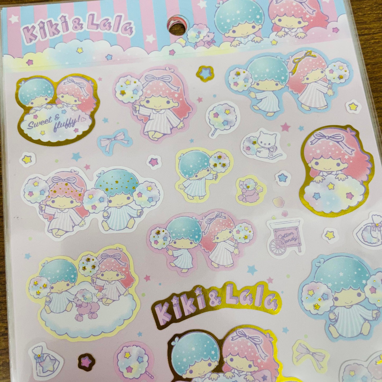 Kiki & Lala Big Dreamy Cotton Gold Foiled Sticker Sheet