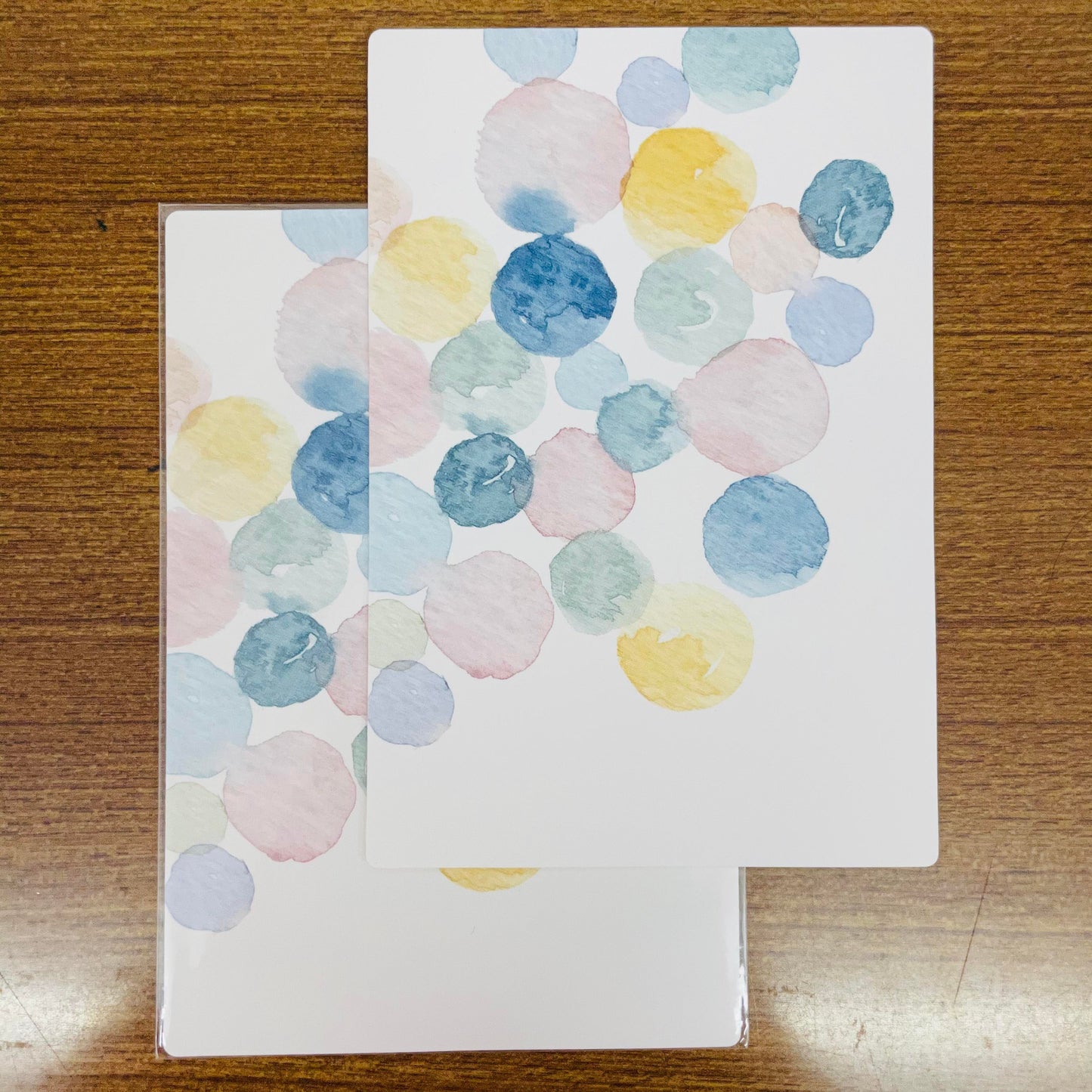 Pion Watercolor Circle Postcards