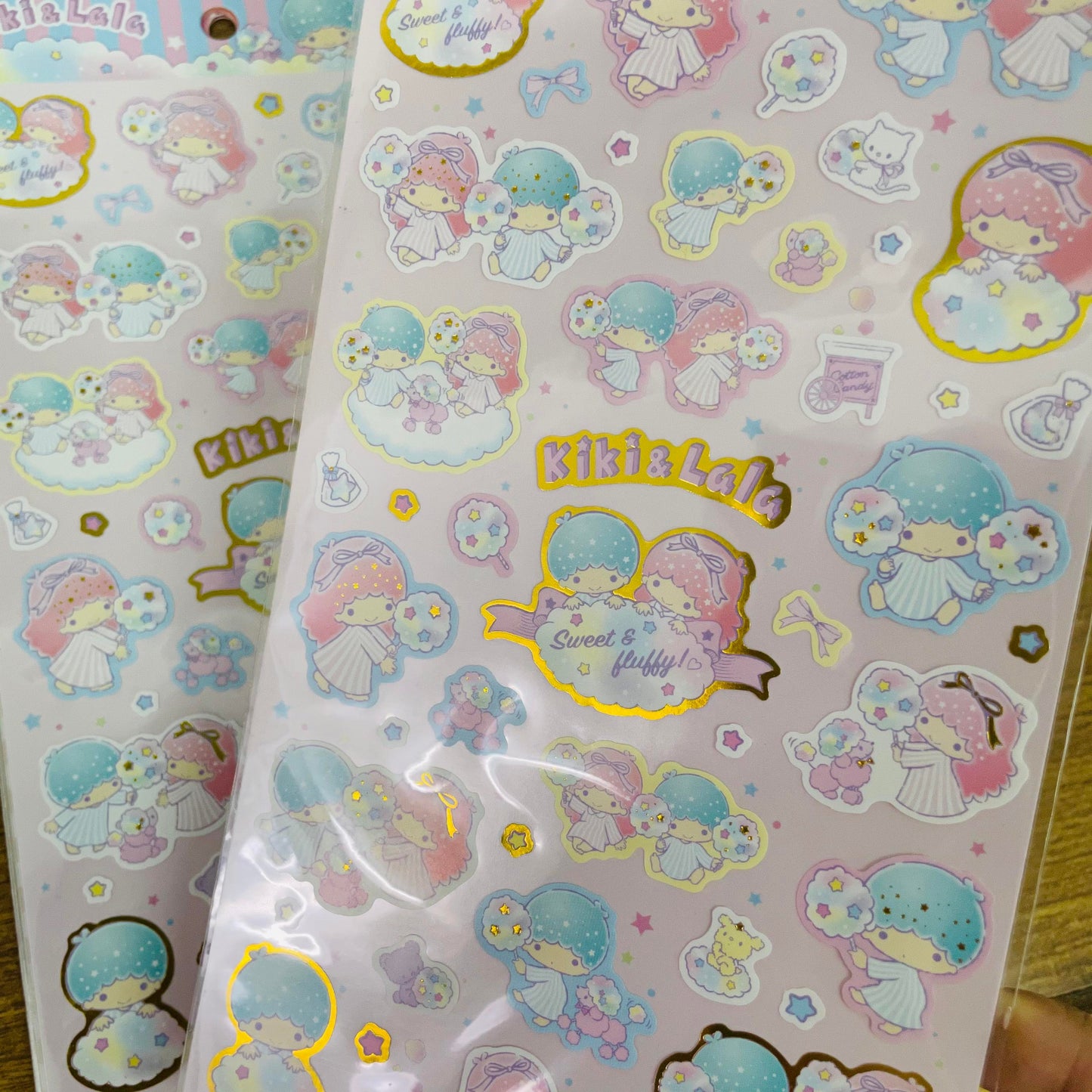 Kiki & Lala Big Dreamy Cotton Gold Foiled Sticker Sheet