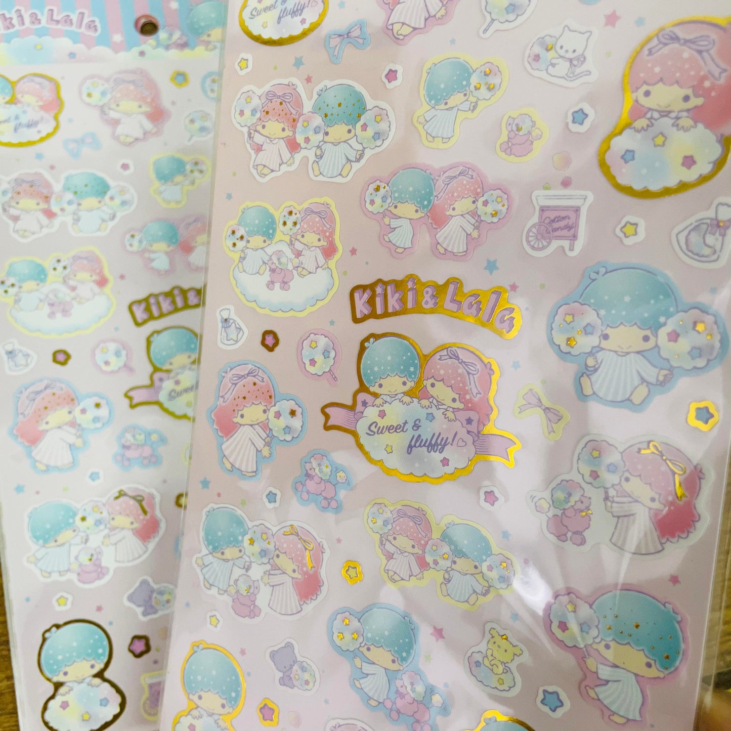 Kiki & Lala Big Dreamy Cotton Gold Foiled Sticker Sheet