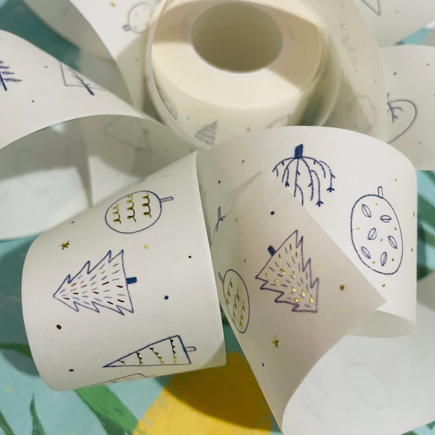 avocadomori Limited Snow Animals Masking Tape Roll and Samples