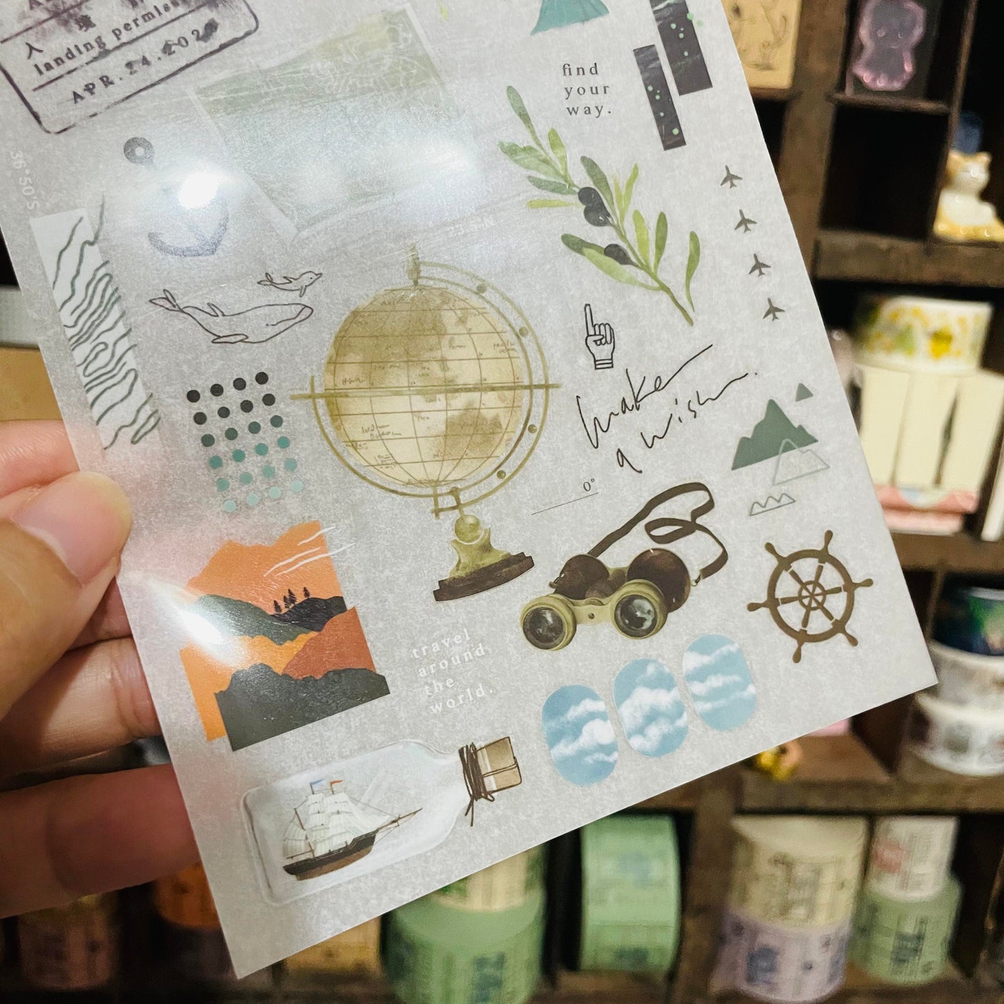 somesortoffern Hiking Transfer Sticker Sheet Pack