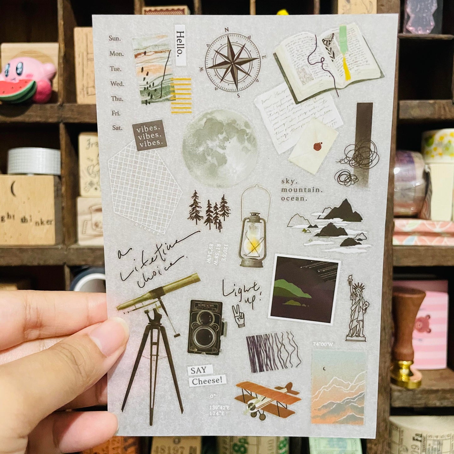 somesortoffern Hiking Transfer Sticker Sheet Pack