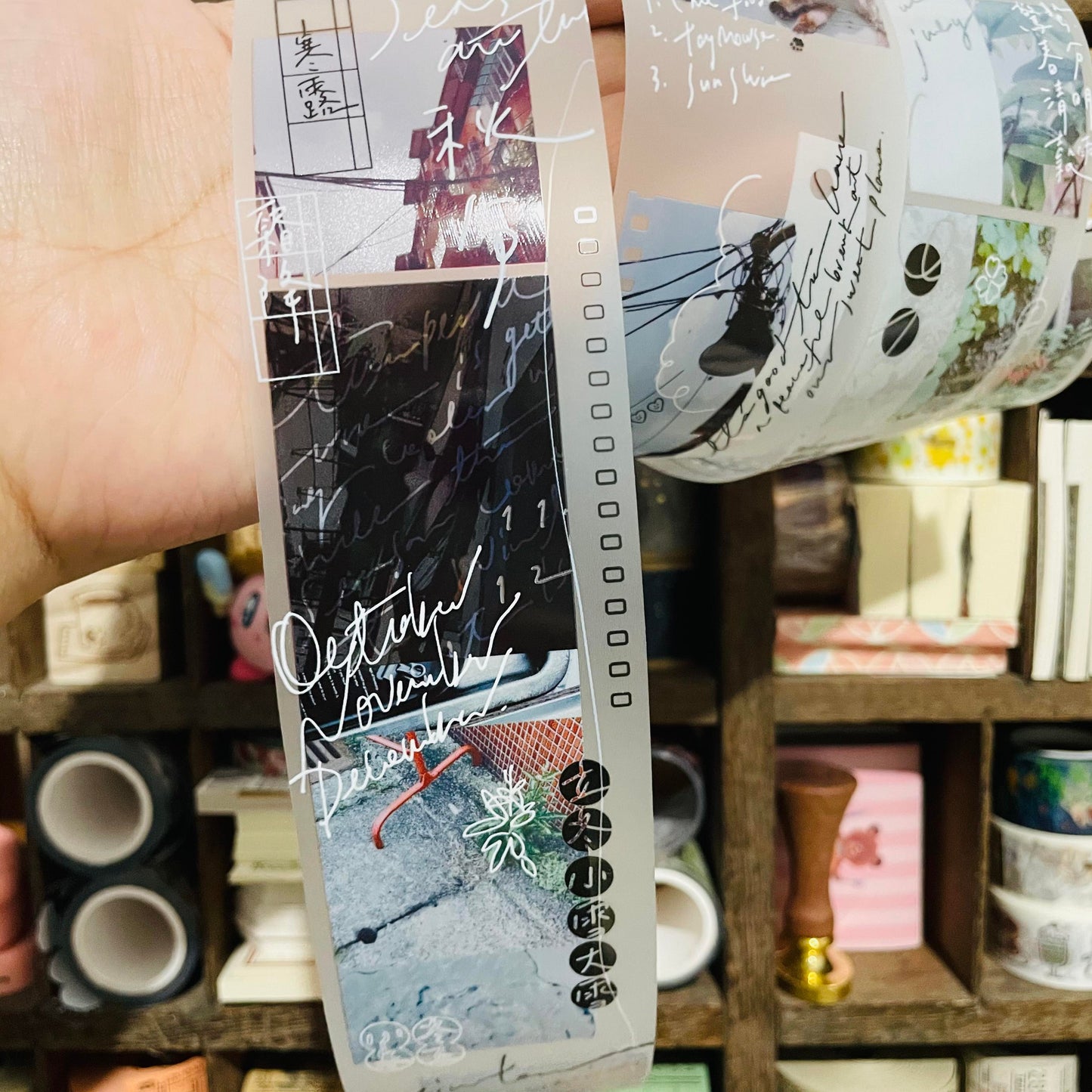 somesortoffern Solar Terms PET Washi Masking Tape Roll and Samples