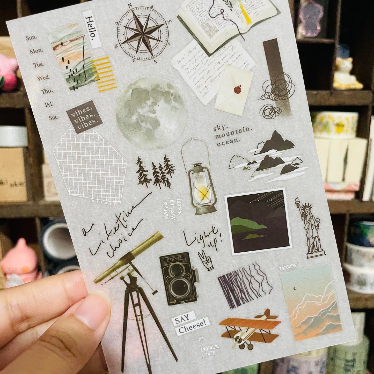 somesortoffern Hiking Transfer Sticker Sheet Pack