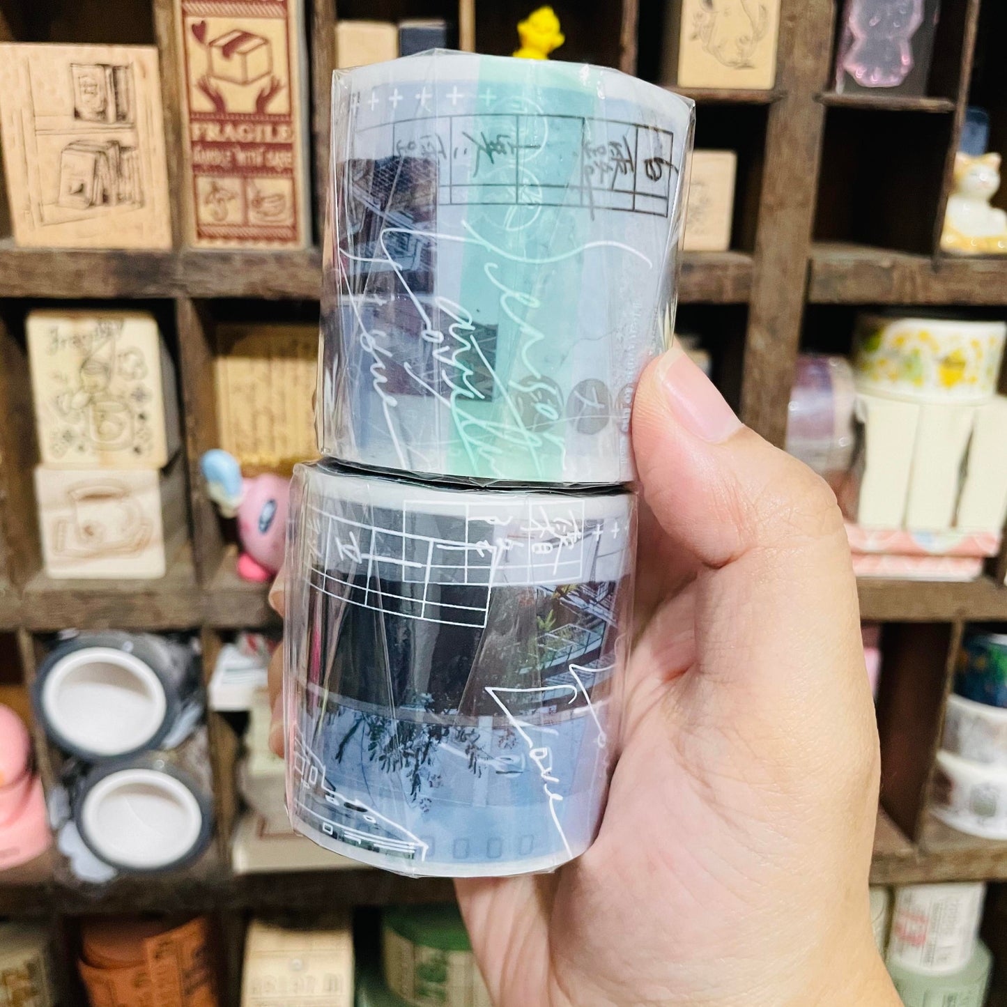 somesortoffern Solar Terms PET Washi Masking Tape Roll and Samples