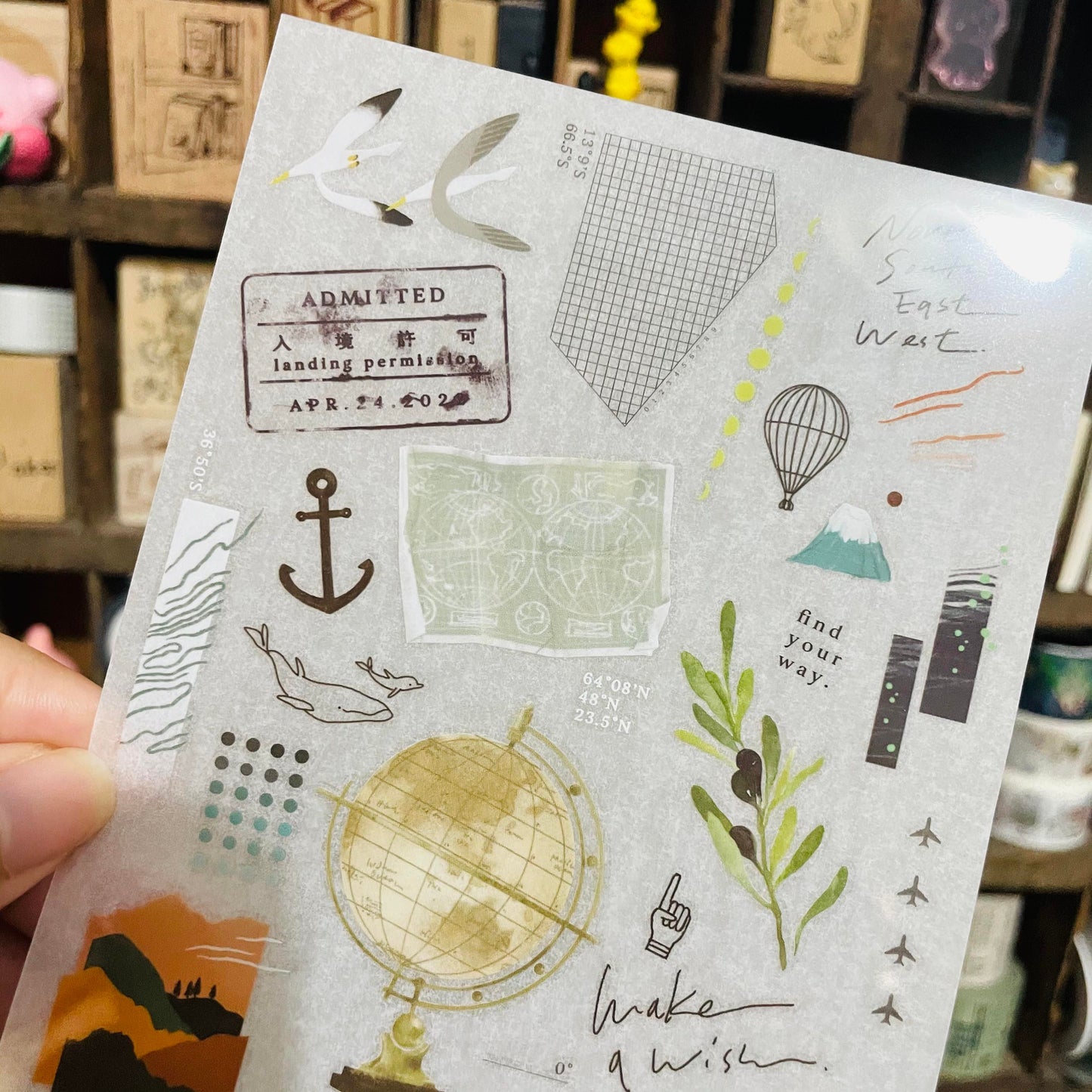 somesortoffern Hiking Transfer Sticker Sheet Pack