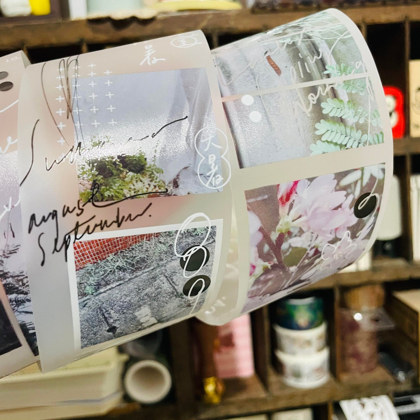 somesortoffern Solar Terms PET Washi Masking Tape Roll and Samples