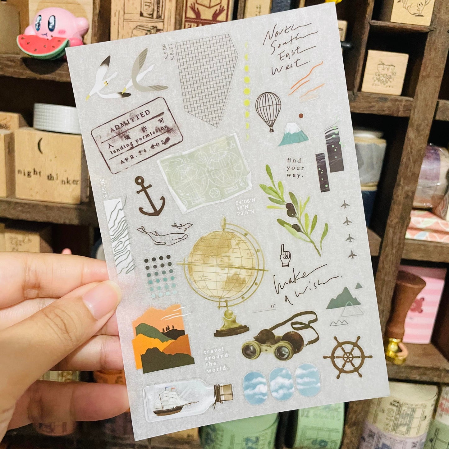 somesortoffern Hiking Transfer Sticker Sheet Pack