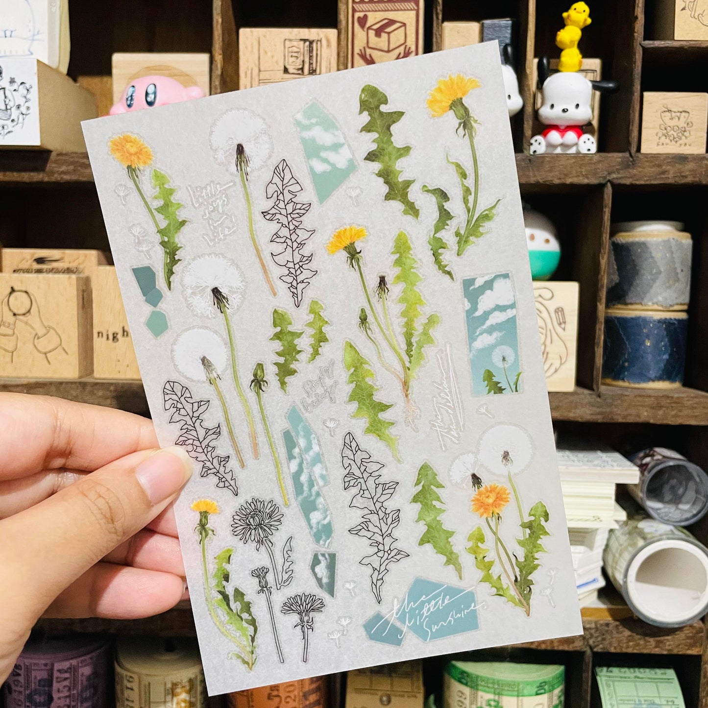 somesortoffern Dandelion Transfer Sticker Sheet Pack
