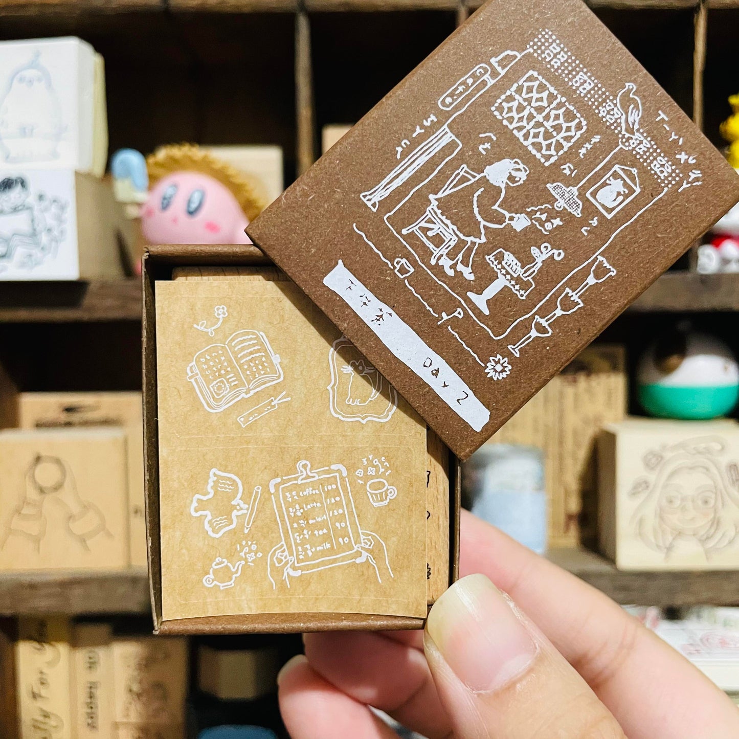 misshoegg Afternoon Tea Day 2 Illustrated Wood Stamp