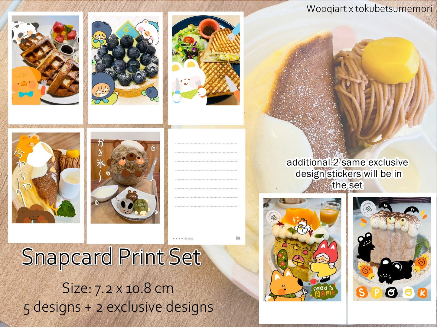 Treat Yourself Wooqiart Collaborated Snapcard Print Paper Set