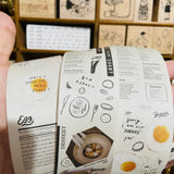 [Samples Only] Mr.Eggplants Egg's Menu Washi Masking Tape