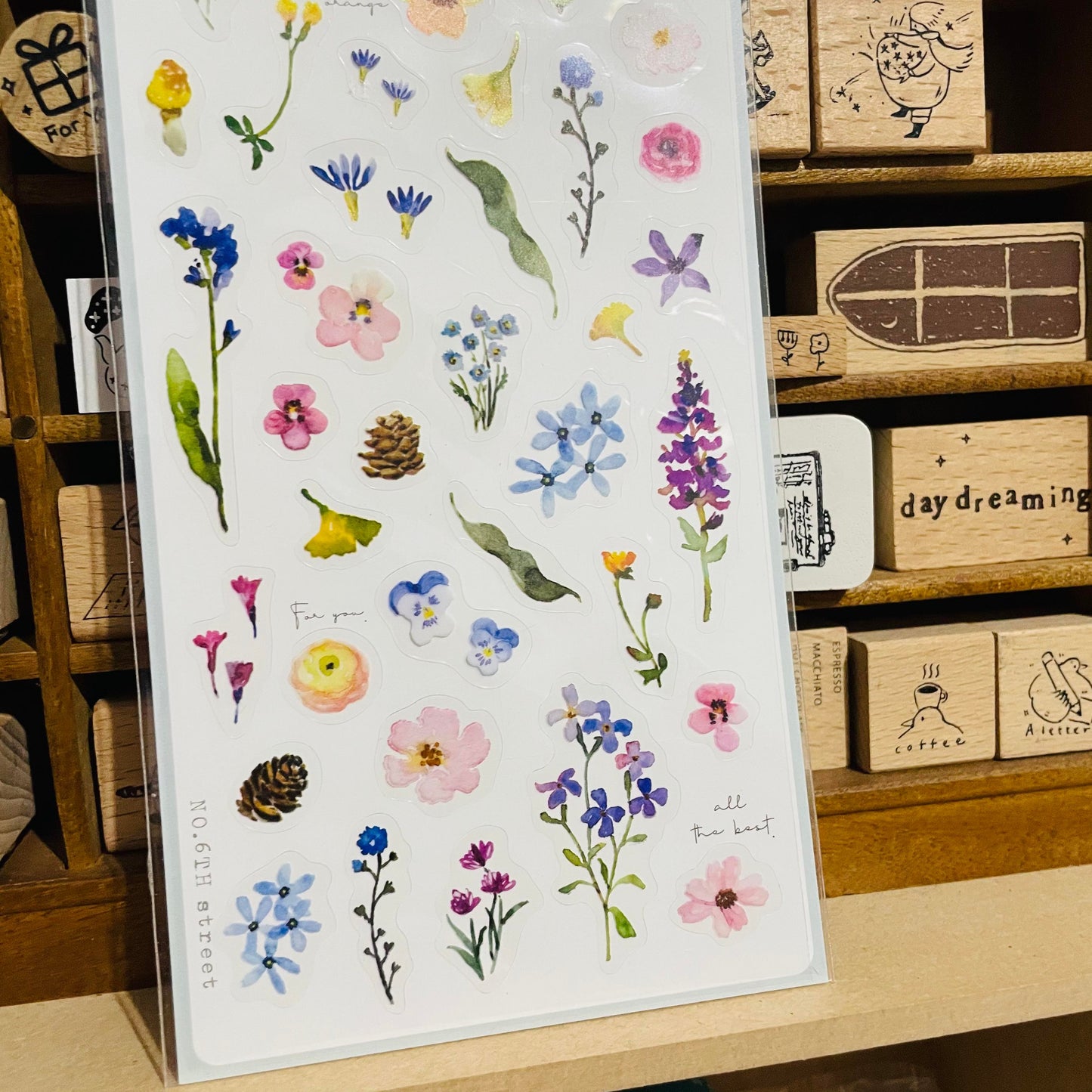 BERG x Pion Plants Flowers Sticker Sheet