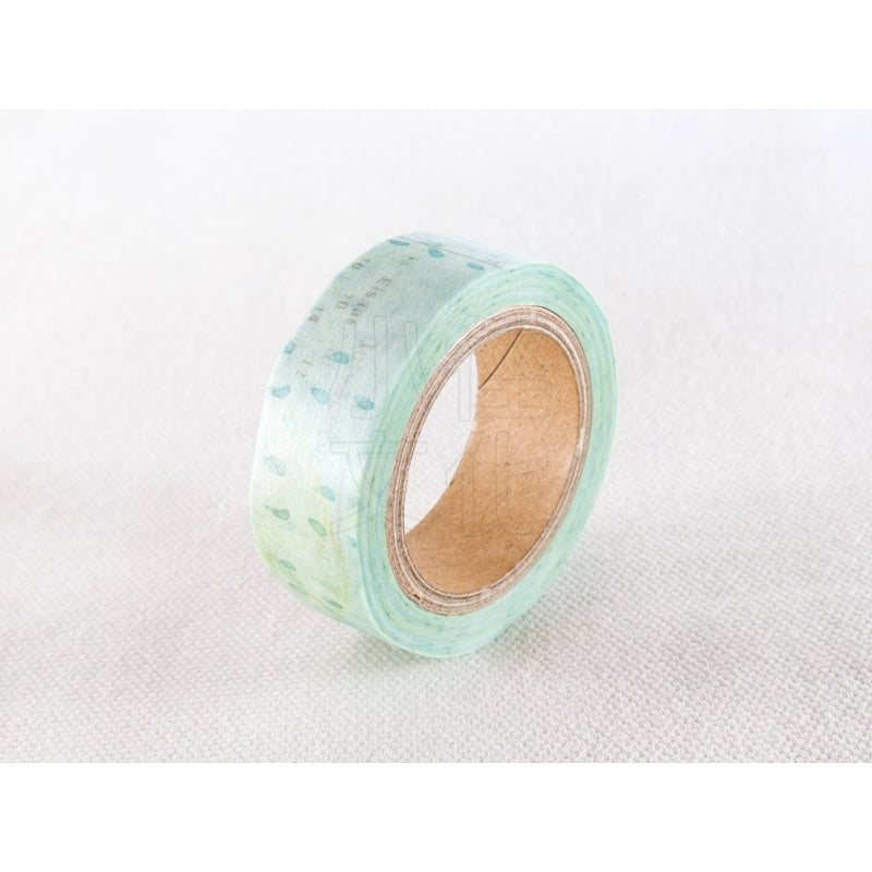 YOHAKU "raindrops" Y-046 Washi Masking Tape Roll