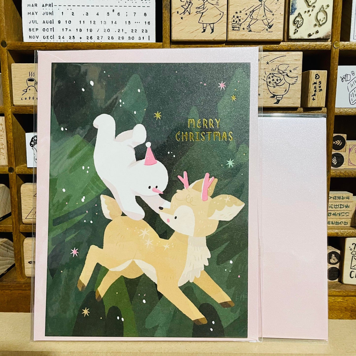 wwiinngg Merry Christmas Postcard