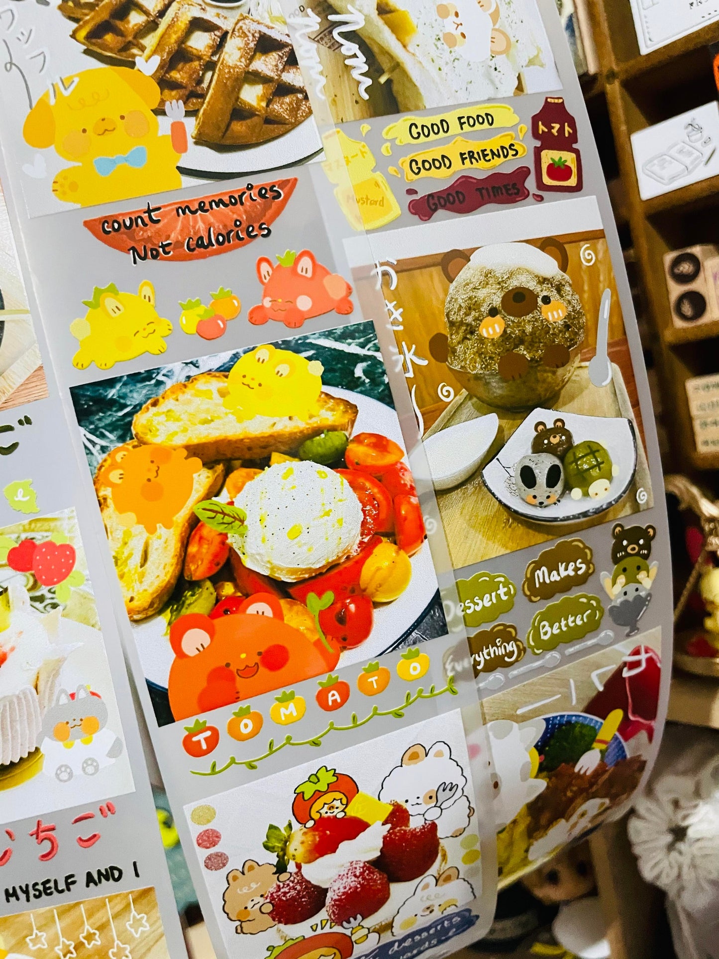Treat Yourself Wooqiart Collaborated PET Samples and Full Roll