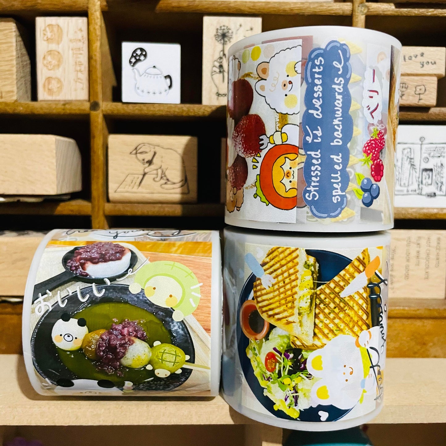 Treat Yourself Wooqiart Collaborated PET Samples and Full Roll