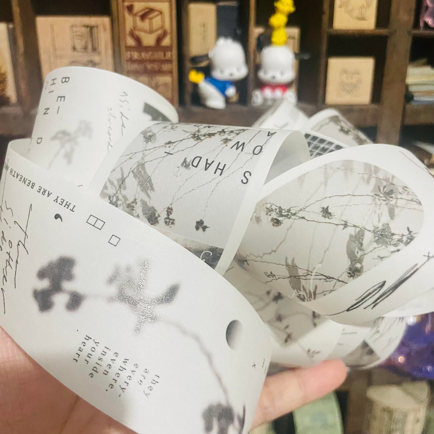 somesortoffern Glimpse of Light Washi Tape Roll and Samples