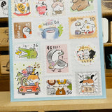 Joy Star Group Animals Stamp Sticker Sheet