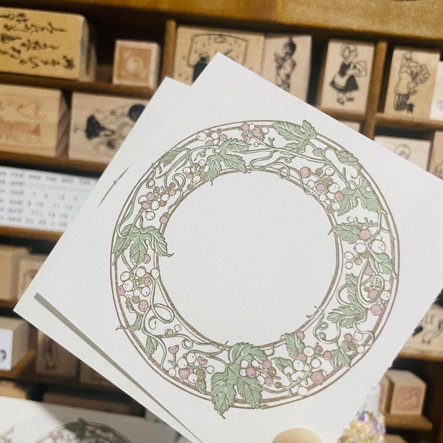 OURS Studio Wild Grape Frame Letterpress Sample Papers
