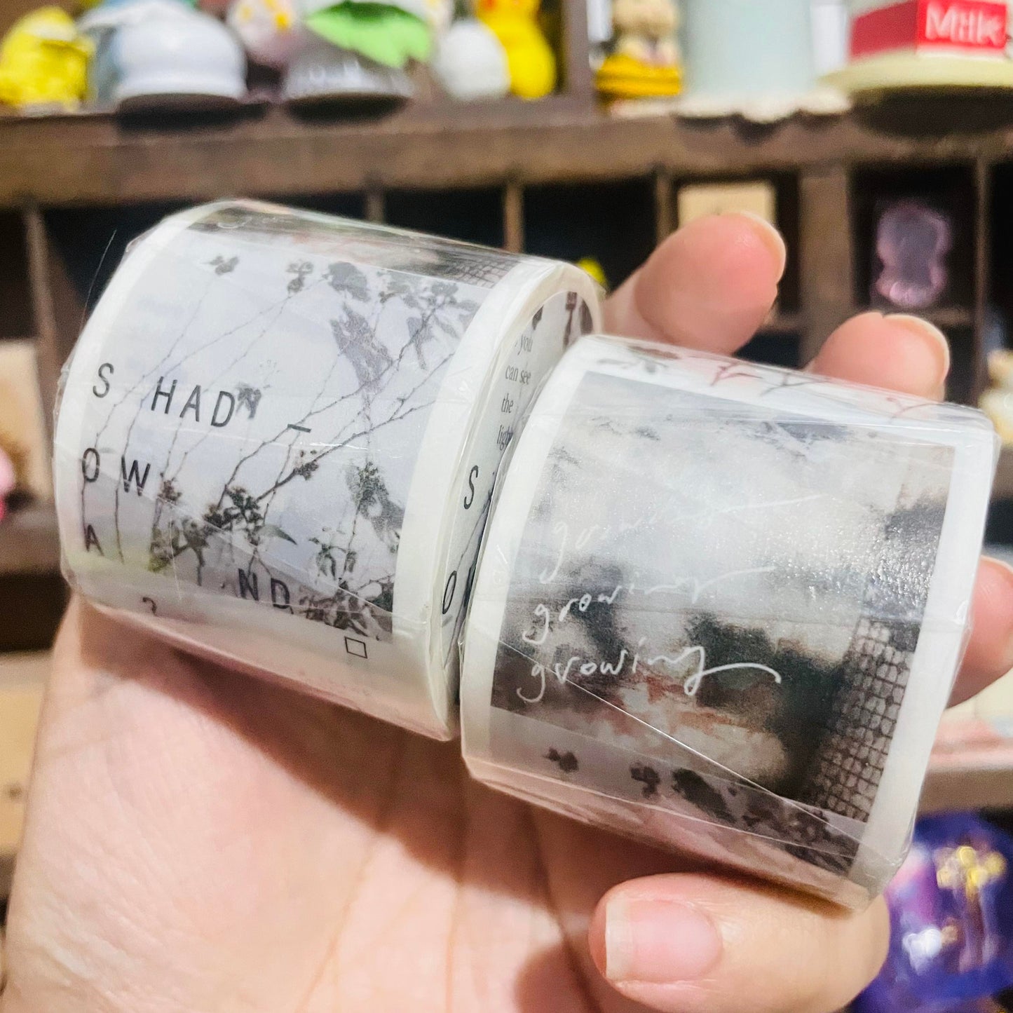 somesortoffern Glimpse of Light Washi Tape Roll and Samples