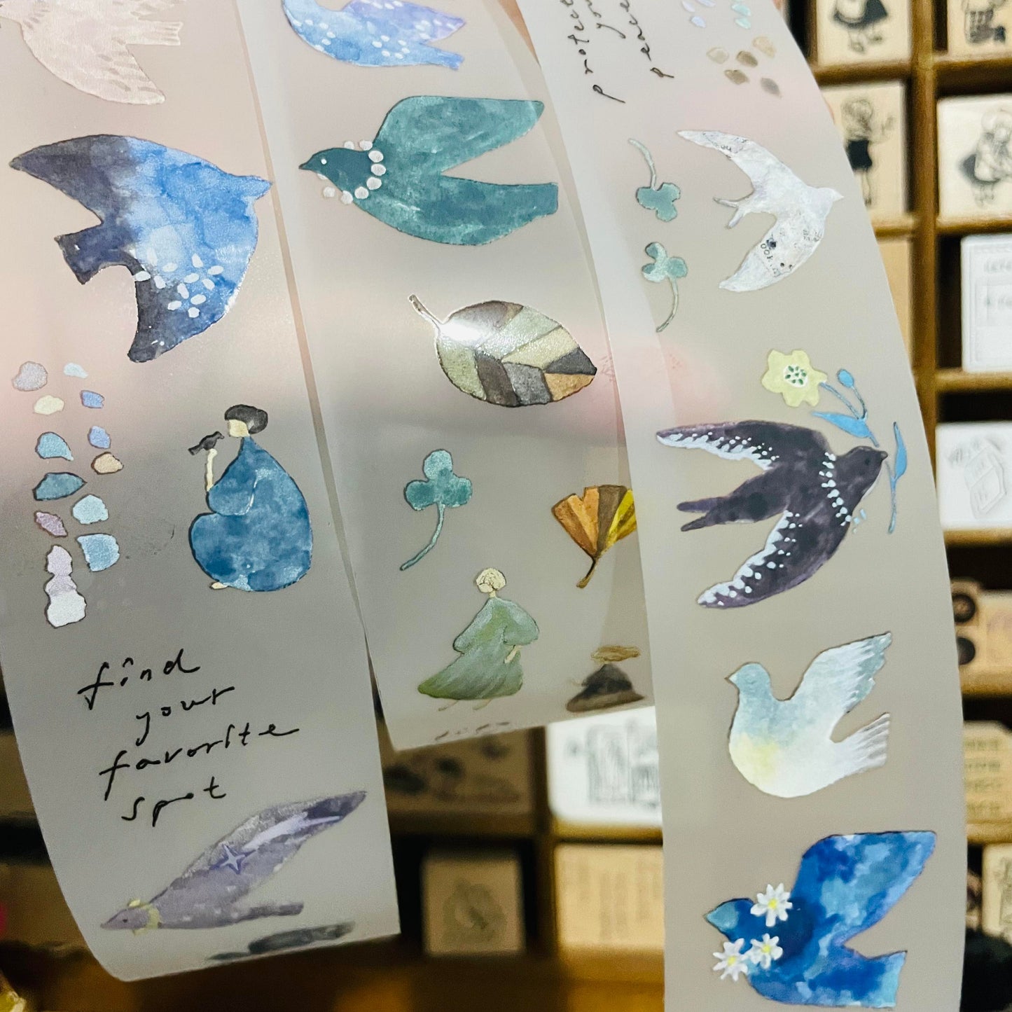 Pion bird island PET Tape Sample and Full Roll