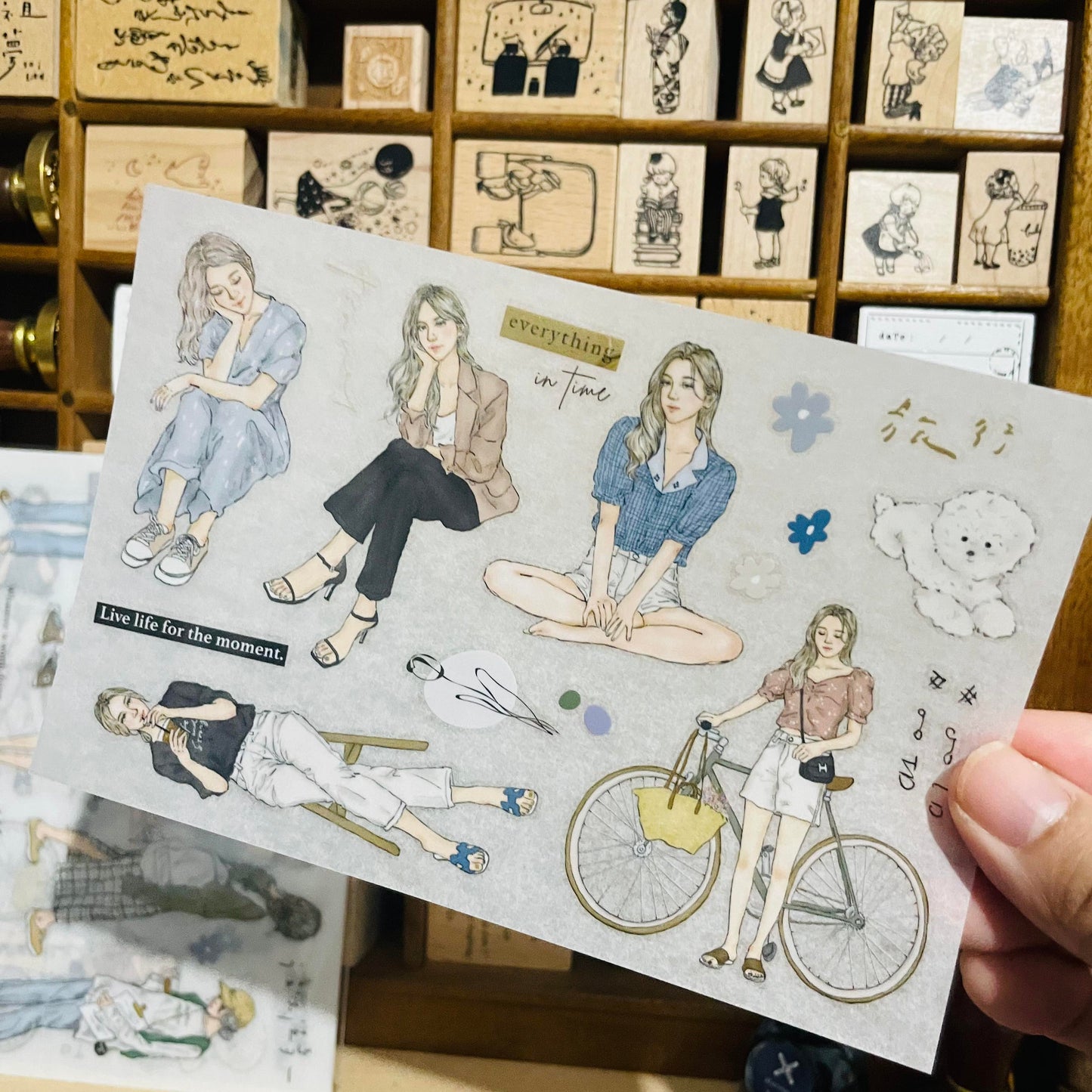Pion Print-On Transfer Sticker Set Soft Girls