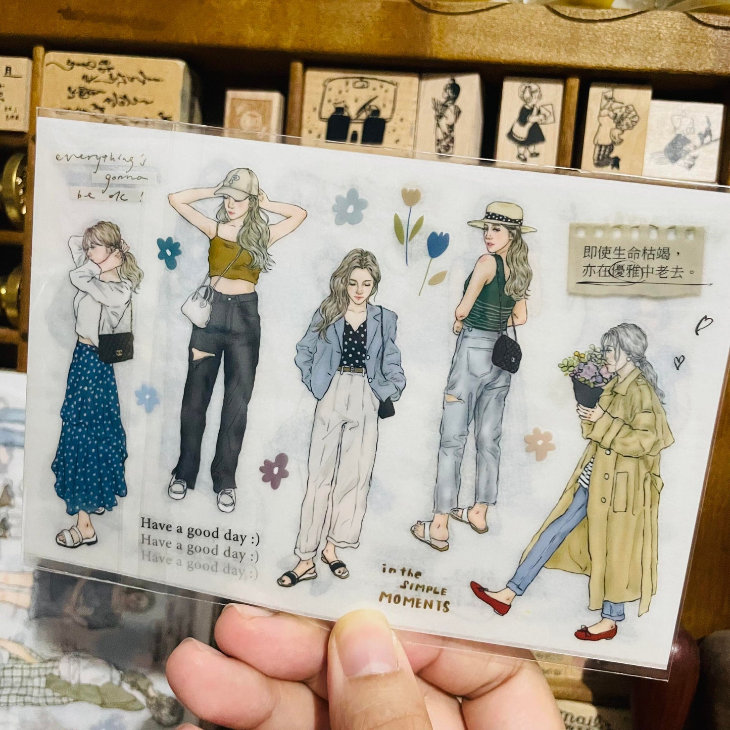 Pion Print-On Transfer Sticker Set Soft Girls