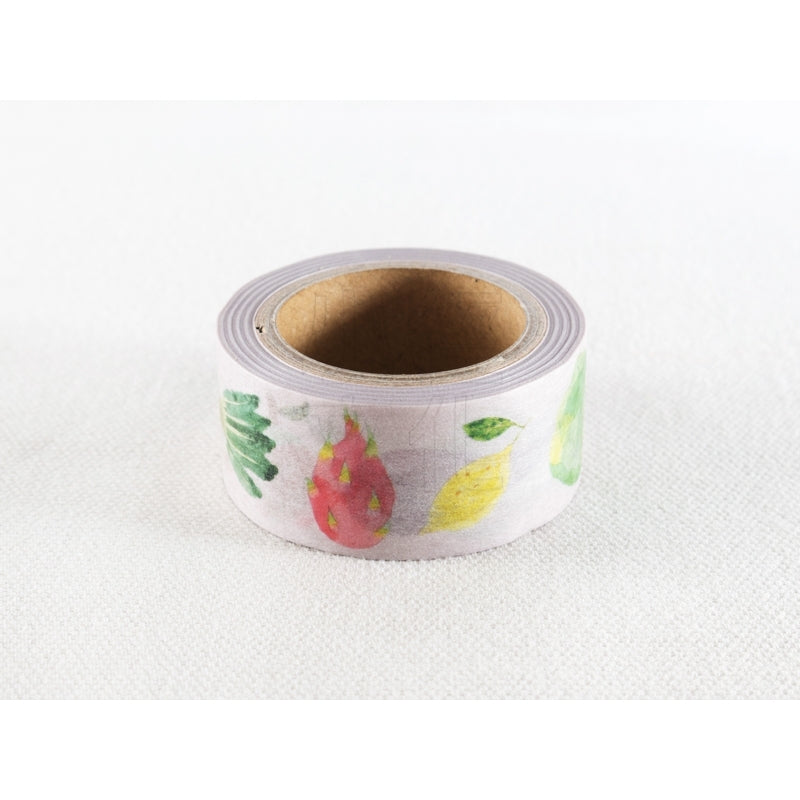 Soupy Vegetables Illustration Washi Tape Roll