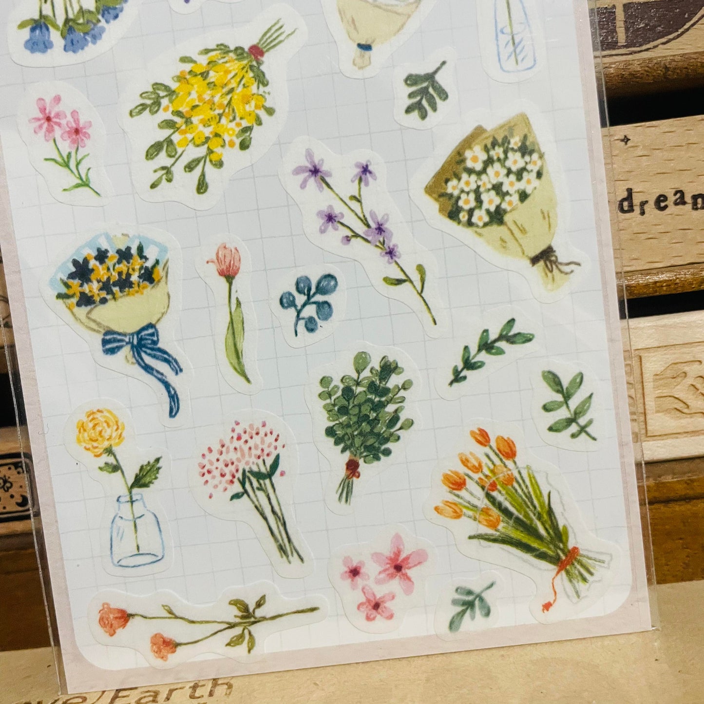 BERG Colorful Bouquet of Flowers Sticker Sheet