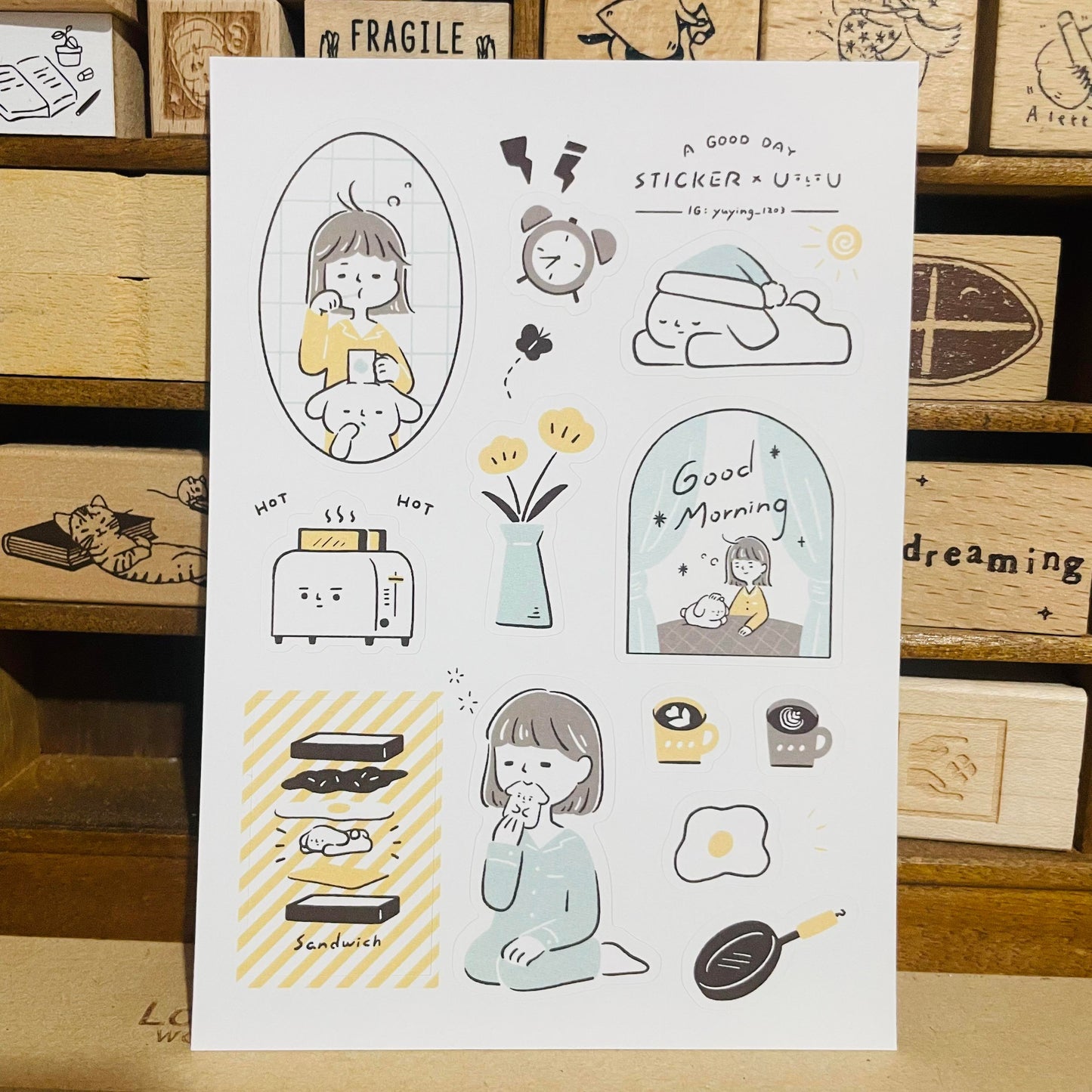 YuYing Good Morning Sticker Sheet