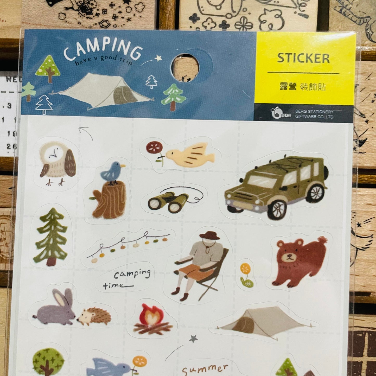 BERG Camping Sticker Sheet