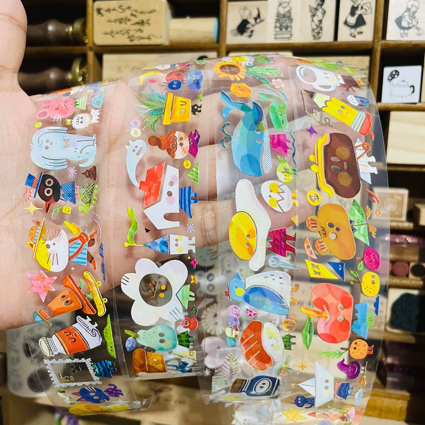 Dayuyoyo Candy Passby Rainbow PET Full Roll and Sample Tape