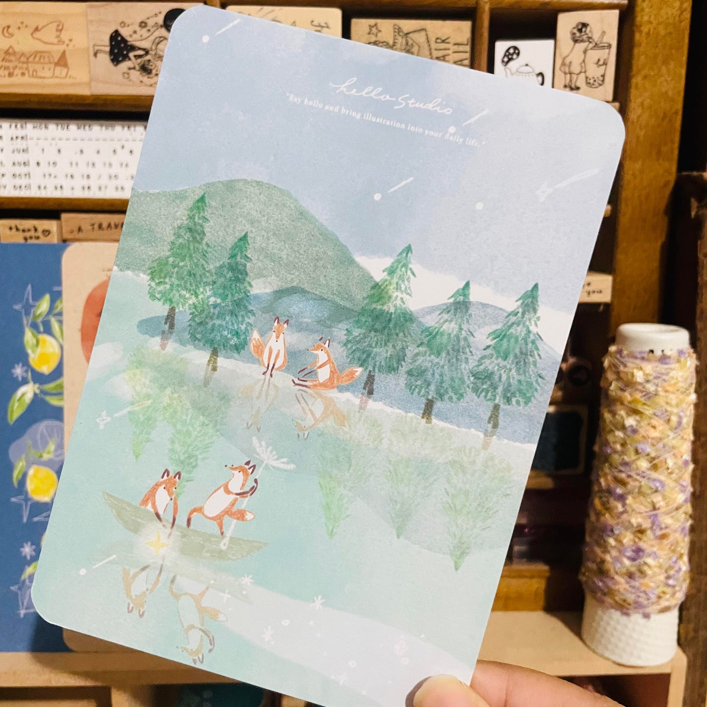 Hello Studio Colorful Postcard Set