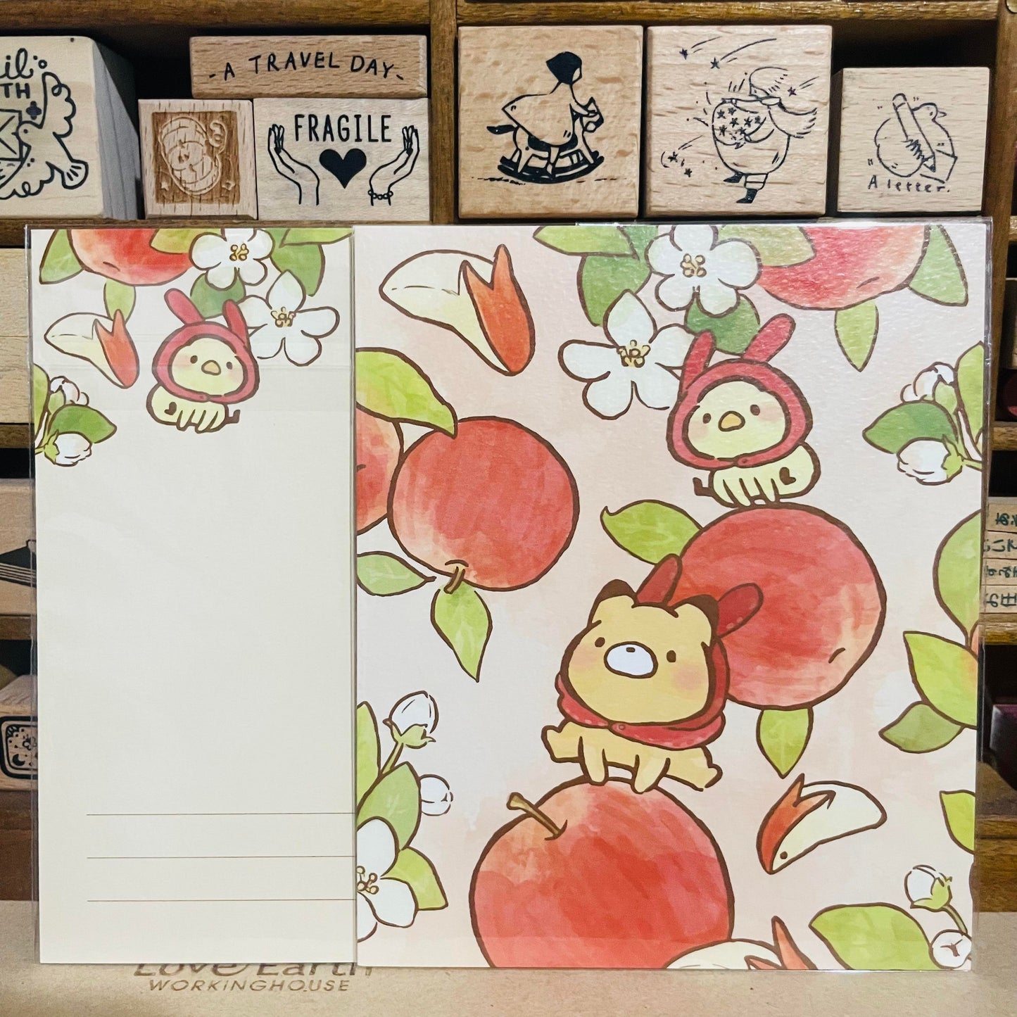 Little Popcorn Apple Postcard