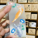 Davidcookslove Flower Cats PET Tape Samples and Rolls