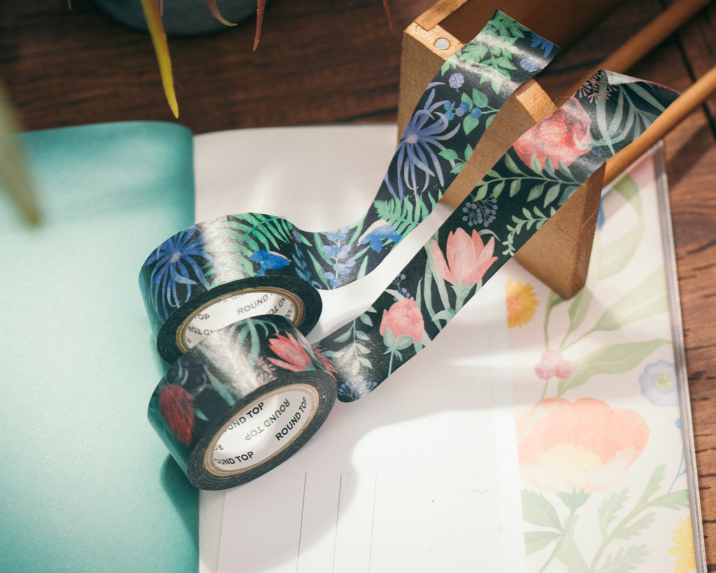 wwiinngg Gorgeous Beauty Flowers Illustrated Washi Tape Roll
