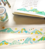 Hello Studio Rolling Hill PET Masking Tape Roll and Samples